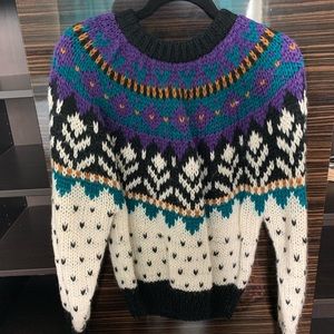 Vintage patterned sweater